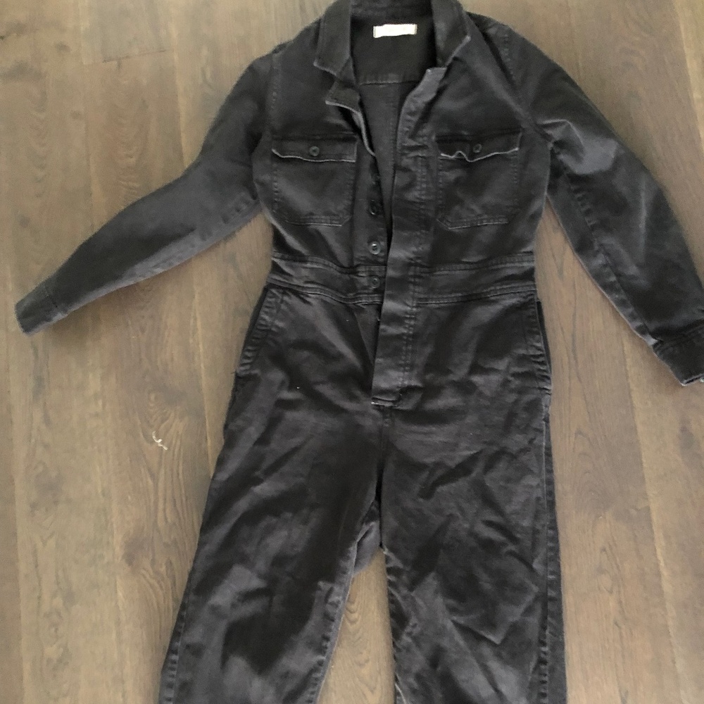 Madewell black coveralls